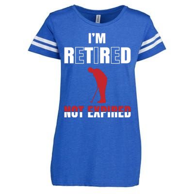 I'm Retired Not Expired Enza Ladies Jersey Football T-Shirt