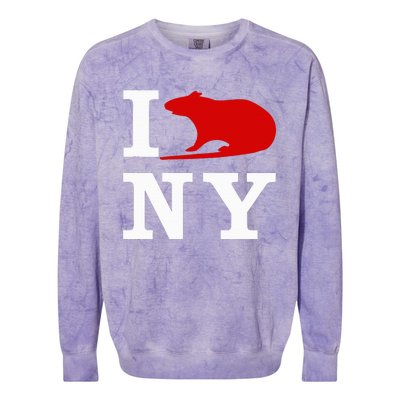 I Rat NY I Love Rats New York Colorblast Crewneck Sweatshirt