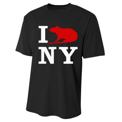 I Rat NY I Love Rats New York Performance Sprint T-Shirt