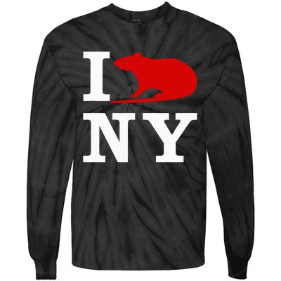 I Rat NY I Love Rats New York Tie-Dye Long Sleeve Shirt