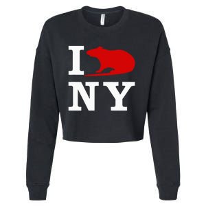 I Rat NY I Love Rats New York Cropped Pullover Crew