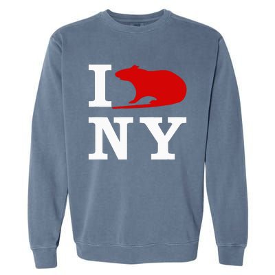 I Rat NY I Love Rats New York Garment-Dyed Sweatshirt