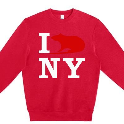 I Rat NY I Love Rats New York Premium Crewneck Sweatshirt