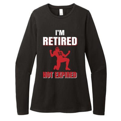 I'm Retired Not Expired Womens CVC Long Sleeve Shirt