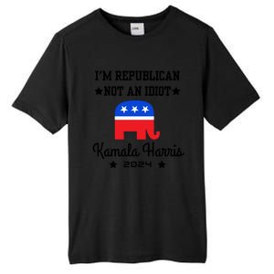 IM Republican Not An Idiot Kamala Harris 2024 Tall Fusion ChromaSoft Performance T-Shirt