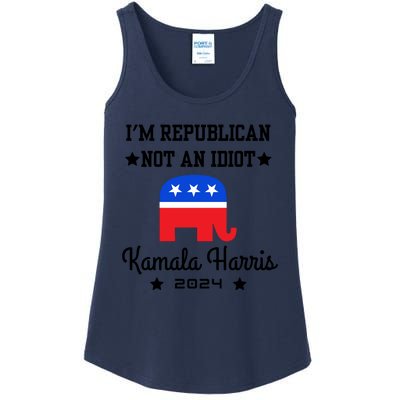 IM Republican Not An Idiot Kamala Harris 2024 Ladies Essential Tank