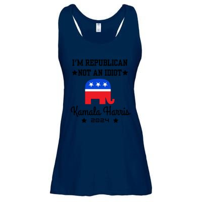 IM Republican Not An Idiot Kamala Harris 2024 Ladies Essential Flowy Tank