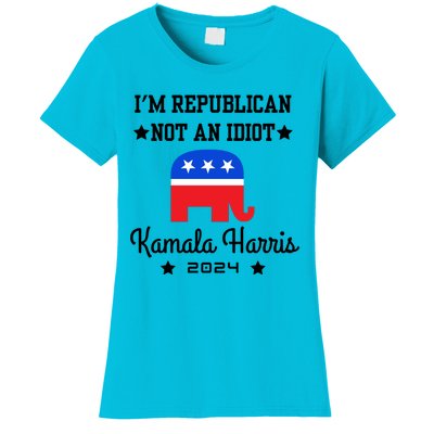 IM Republican Not An Idiot Kamala Harris 2024 Women's T-Shirt