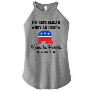 IM Republican Not An Idiot Kamala Harris 2024 Women's Perfect Tri Rocker Tank