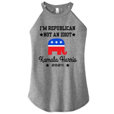 IM Republican Not An Idiot Kamala Harris 2024 Women’s Perfect Tri Rocker Tank