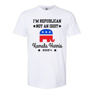 IM Republican Not An Idiot Kamala Harris 2024 Softstyle CVC T-Shirt