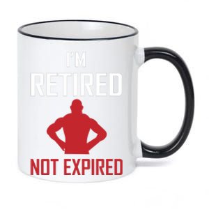 I'm Retired Not Expired 11oz Black Color Changing Mug