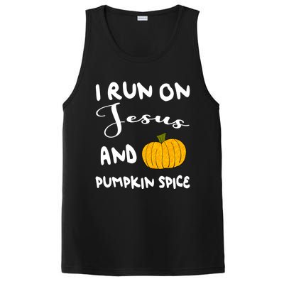 I Run On Jesus And Pumpkin Spice Gift PosiCharge Competitor Tank