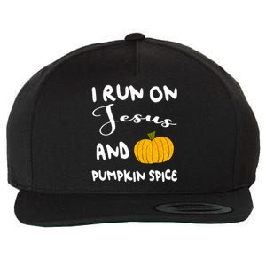 I Run On Jesus And Pumpkin Spice Gift Wool Snapback Cap