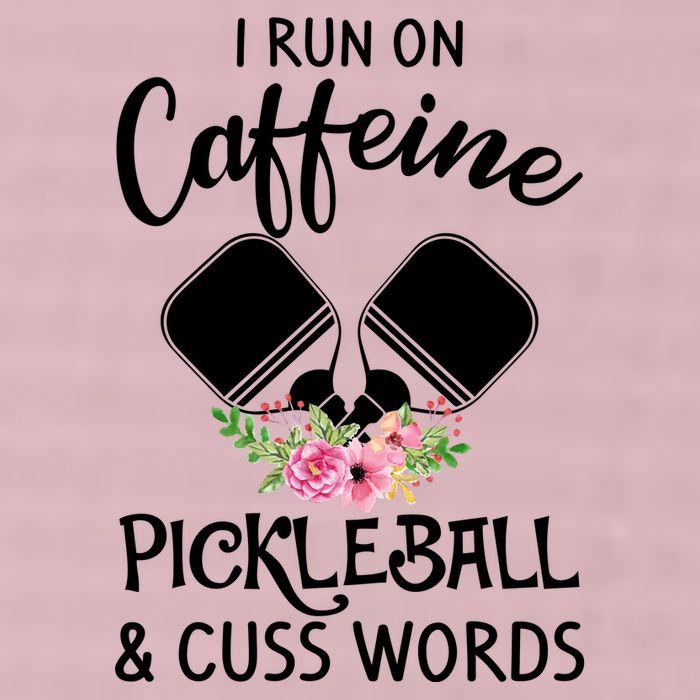 I RUN ON CAFFEINE PICKLEBALL 25L Jumbo Tote