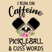 I RUN ON CAFFEINE PICKLEBALL Drawstring Bag