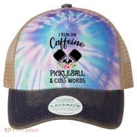 I RUN ON CAFFEINE PICKLEBALL Legacy Tie Dye Trucker Hat