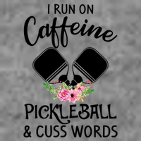 I RUN ON CAFFEINE PICKLEBALL Toddler Sweatshirt