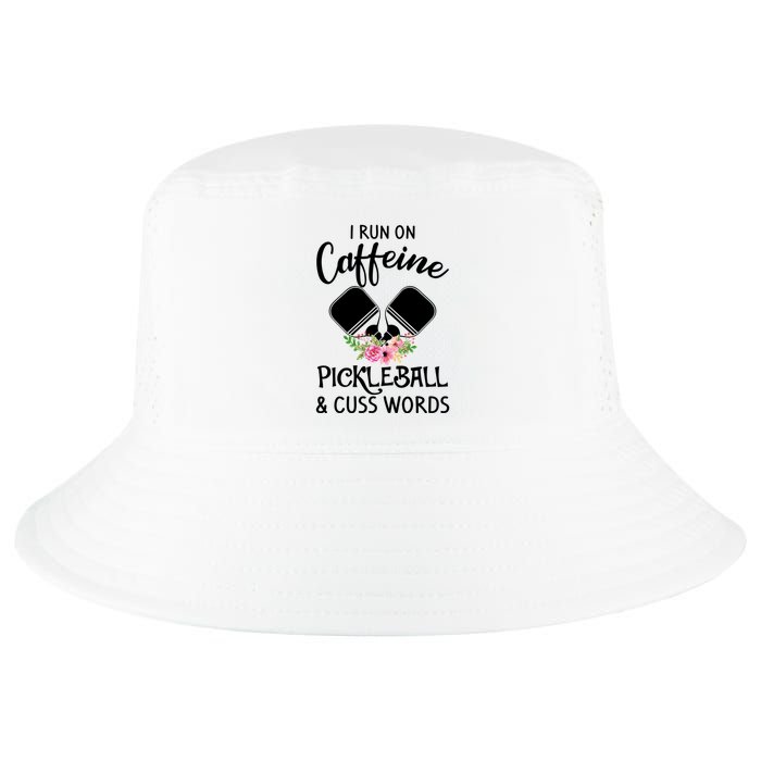 I RUN ON CAFFEINE PICKLEBALL Cool Comfort Performance Bucket Hat