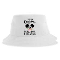 I RUN ON CAFFEINE PICKLEBALL Sustainable Bucket Hat