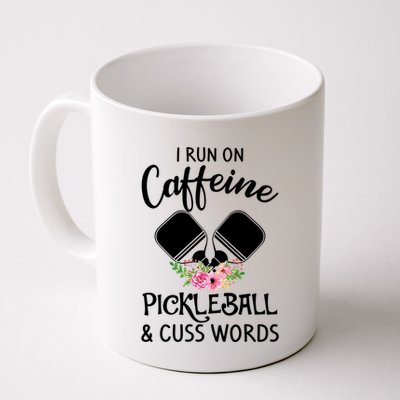 I RUN ON CAFFEINE PICKLEBALL Mug