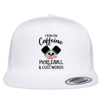 I RUN ON CAFFEINE PICKLEBALL Flatbill Hat