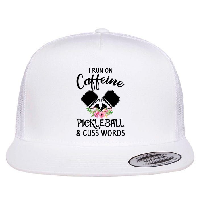 I RUN ON CAFFEINE PICKLEBALL Flatbill Hat