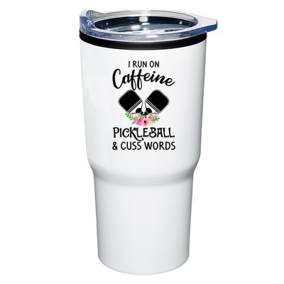 I RUN ON CAFFEINE PICKLEBALL Tumbler