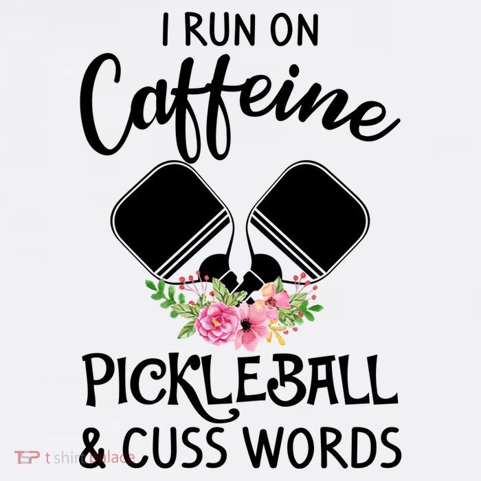 I RUN ON CAFFEINE PICKLEBALL Poster