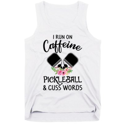 I RUN ON CAFFEINE PICKLEBALL Tank Top
