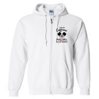 I RUN ON CAFFEINE PICKLEBALL Full Zip Hoodie