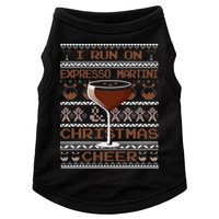 I Run On Espresso Martini And Christmas Cheer Ugly Sweater Doggie Tank