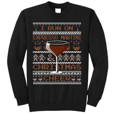 I Run On Espresso Martini And Christmas Cheer Ugly Sweater Sweatshirt