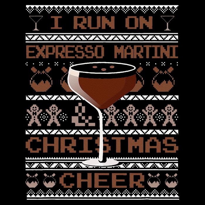 I Run On Espresso Martini And Christmas Cheer Ugly Sweater Impact Tech Backpack