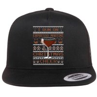 I Run On Espresso Martini And Christmas Cheer Ugly Sweater Flat Bill Trucker Hat