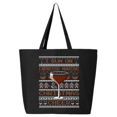I Run On Espresso Martini And Christmas Cheer Ugly Sweater 25L Jumbo Tote