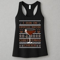 I Run On Espresso Martini And Christmas Cheer Ugly Sweater Womens Tank Top