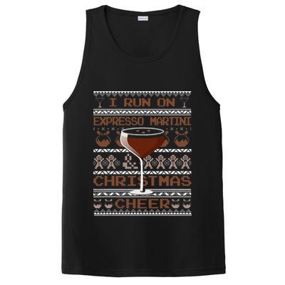 I Run On Espresso Martini And Christmas Cheer Ugly Sweater PosiCharge Competitor Tank