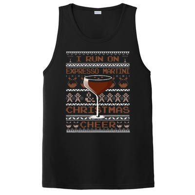 I Run On Espresso Martini And Christmas Cheer Ugly Sweater PosiCharge Competitor Tank