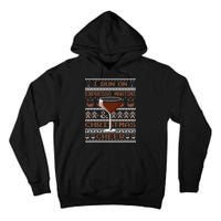 I Run On Espresso Martini And Christmas Cheer Ugly Sweater Tall Hoodie