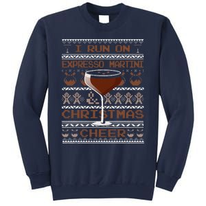 I Run On Espresso Martini And Christmas Cheer Ugly Sweater Sweatshirt