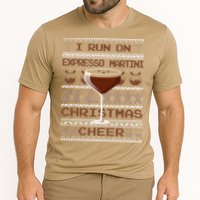 I Run On Espresso Martini And Christmas Cheer Ugly Sweater Performance Shirt