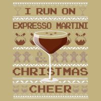 I Run On Espresso Martini And Christmas Cheer Ugly Sweater Button