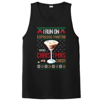 I Run On Espresso Martini And Christmas Cheer Ugly Great Gift PosiCharge Competitor Tank