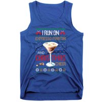 I Run On Espresso Martini And Christmas Cheer Ugly Great Gift Tank Top