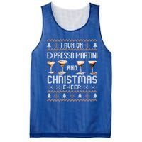 I Run On Espresso Martini And Christmas Cheer Ugly Gift Mesh Reversible Basketball Jersey Tank