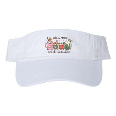 I Run On Coffee And Christmas Cheer Cute Holiday Visor