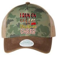 I Run On Coffee And Christmas Cheer Legacy Tie Dye Trucker Hat