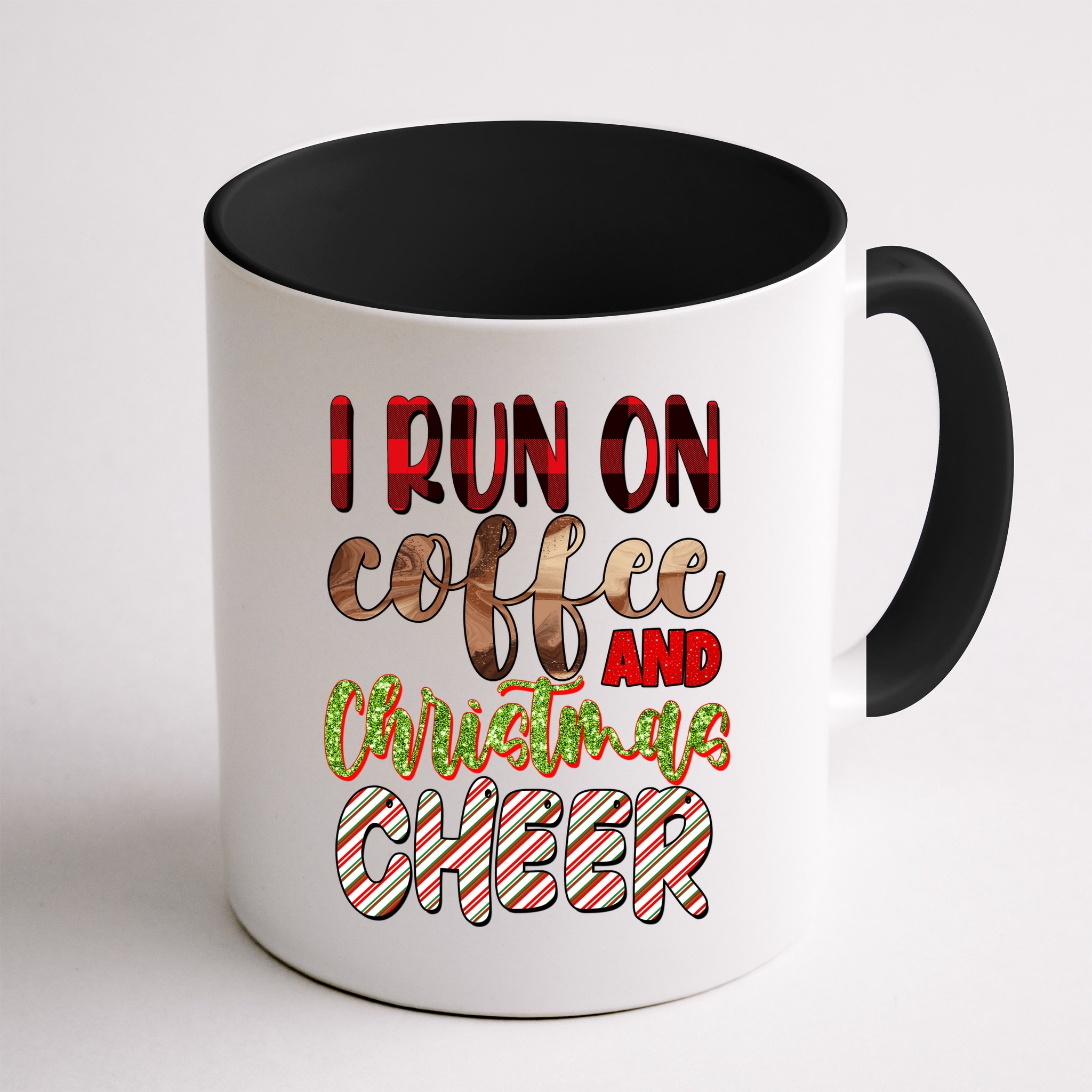 I Run On Coffee And Christmas Cheer Mug