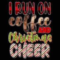 I Run On Coffee And Christmas Cheer 16 in Basic Backpack
